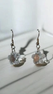 High quality Swarovski Birthstone Heart crystal dainty minimalist Earrings - Picture 1 of 3