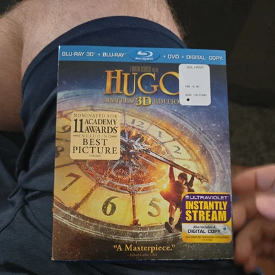 Hugo (Blu-ray/DVD, 2012, 3-Disc Set, Limited 3D Edition Includes Digital Copy Ul - Image 1 of 2