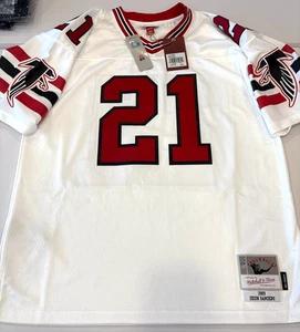 NEW NFL Atlanta Falcons Deion Sanders Mitchell Ness Legacy Jersey White XL $160 - Picture 1 of 6