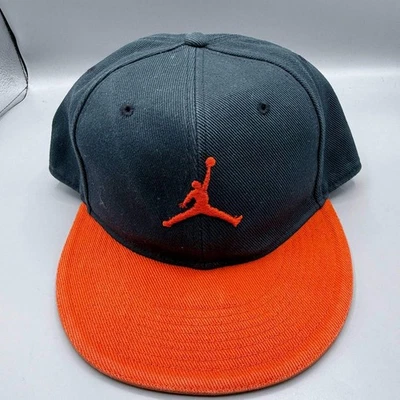 Gorra Air Jordan Hombre 7 3/4 Azul Marino Naranja Bordado Logo Jumpman Gorra Ajustada Foto 1 de 4