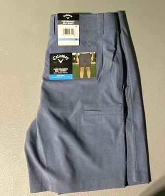 Callaway ~ Men's ~ Performance Golf ~ Shorts ~ Size 32 ~ Opti-Dri ~ Blue - Image 1 of 4