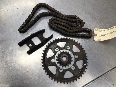 2006 Triumph Daytona 675 Triple OEM MAIN DRIVE CHAIN AND SPROCKETS - Image 1 of 4