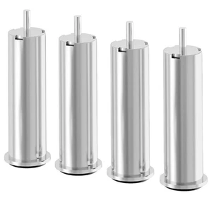 IKEA LANDSKRONA silber Stuhl Sofa Beine - 4er Set - nagelneu 15cm - Bild 1 von 4