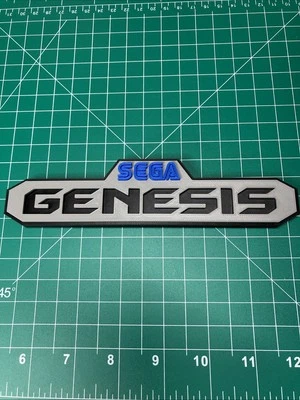 Impreso en 3D SEGA Génesis Logo Letrero Exhibición Fan Art Videojuego #2 Foto 1 de 3