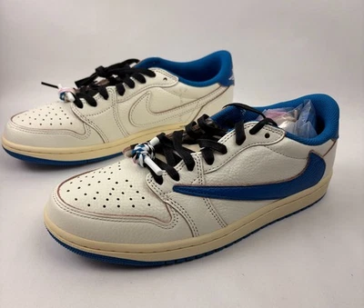 Fragment Design x Travis Scott x Air Jordan 1 Retro OG SP Low Sail talla: 7 Foto 1 de 4