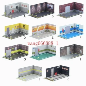 1/24 Diorama Car Model Parking Lot Scene Garage Background for Collection Garage - Picture 1 of 40