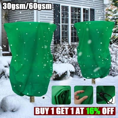 Extra Large Frost Protection Bag Plants Fleece Winter Jacket Garden Plant Cover