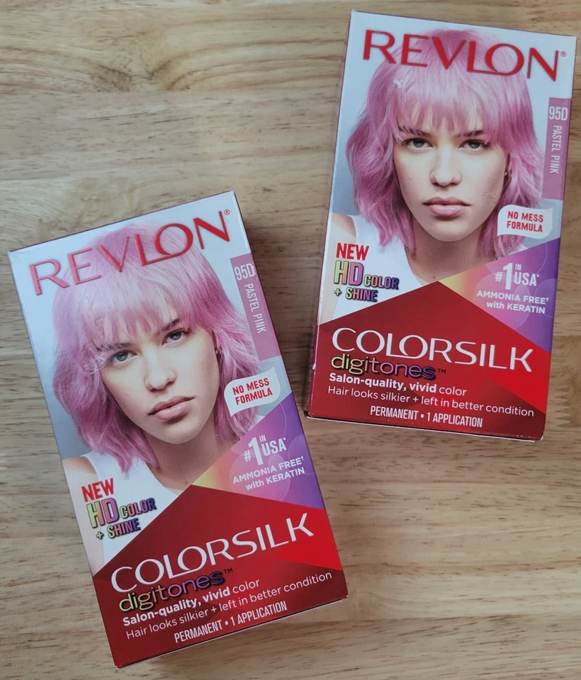 Revlon Colorsilk Digitones 95D Pastel Pink Hair Dye - 1 kit