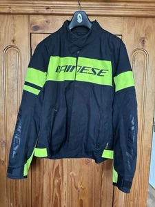 Dainese Motorcycle Jacket Black/Yellow UK Size 42” Chest - Picture 1 of 3