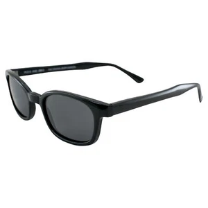 Original XKD's Biker Shades By PCSUN 20% Larger Black Frames Polarized Grey Lens - Picture 1 of 8