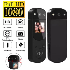 1080P HD Portable Camera 270° Rotatable Lens Sport Video Recorder Mini Camcorder - Picture 1 of 21