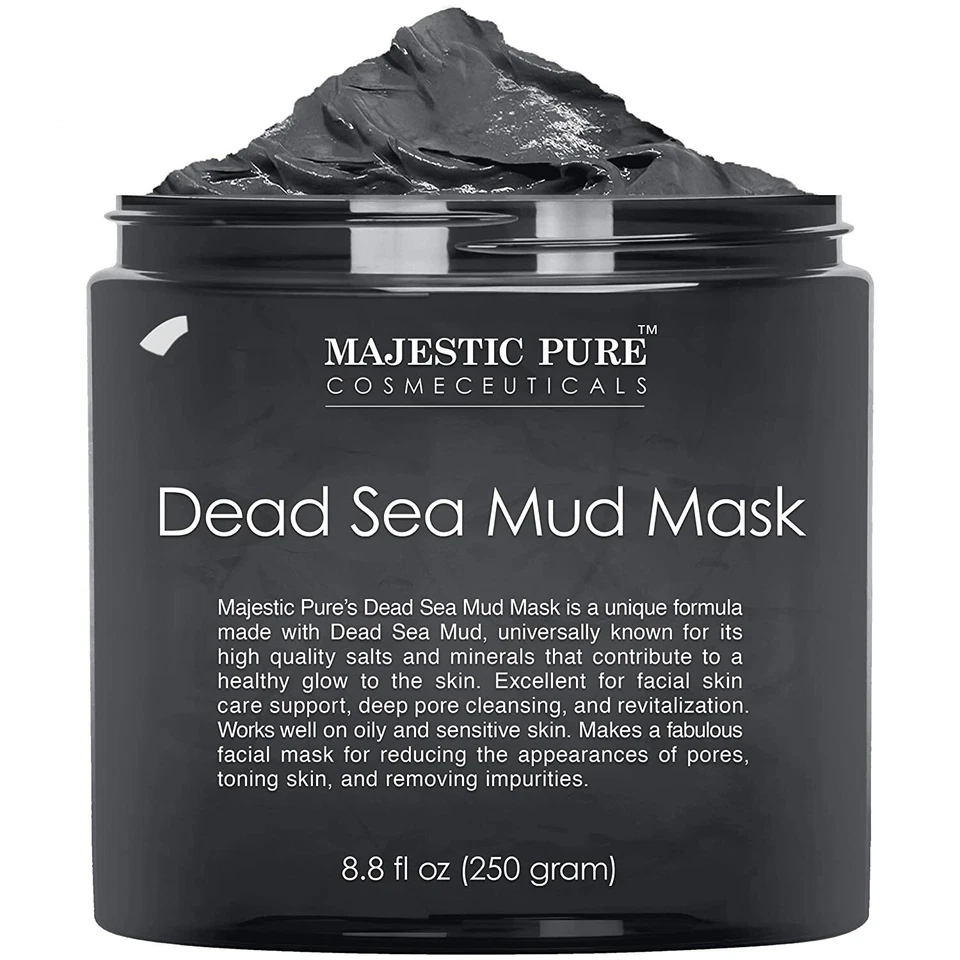 Majestic Pure Dead Sea Mud Mask Face & Body 8.8 fl oz Made in USA Brand New - Image 1 of 1