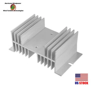 Disipador térmico de aluminio 100A para relé de estado sólido SSR para generador de turbina eólica - Imagen 1 de 2