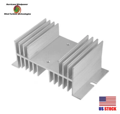Dissipador de calor de alumínio 100A para relé de estado sólido SSR para gerador de turbina eólica - Imagem 1 de 2