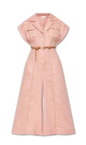 Zimmermann Pink Linen Jumpsuit - 0p Zimmermann - Picture 1 of 16