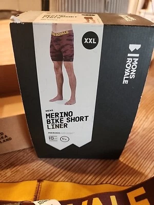 Mons Royale Para hombres Enduro Aire Acondicionado Bicicleta Marrón Camuflaje Pantalones Cortos Forro Lana Merino XXL Foto 1 de 4