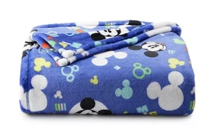 MANTA DE CAMA Disney MICKEY MOUSE de gran tamaño súper suave de felpa 60x72 ¡NUEVA! - Imagen 1 de 1
