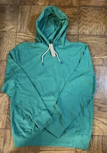 J Crew Felpa con Cappuccio Tinta in Capo Uomo Grande Slub Cotone Jersey - Foto 1 di 3