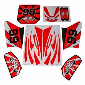 Juego De Pegatinas >99< Rojo Top Pit Bike Dirt Bike HMParts - Imagen 1 de 1