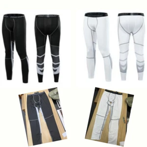 Men's Compression Basketball football Workout Leggings Gym Sports Training Pants - Picture 1 of 3