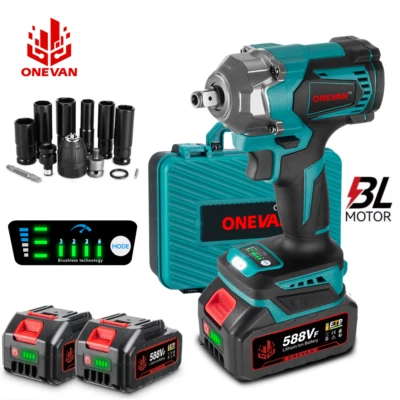 1200Nm Akku Schlagschrauber Elektrischer Kfz Drehschlagschrauber Reifenwechse - Bild 1 von 4