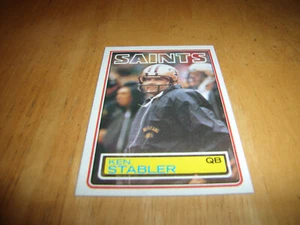 KEN STABLER 1983 TOPPS #118 NEW ORLEANS SAINTS ***VERY GRADEABLE CARD*** - Picture 1 of 8