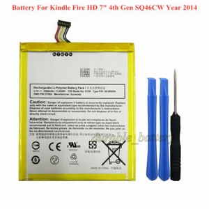 New Battery 58-000084 ST08 For Amazon Kindle Fire HD 7" 4th Gen SQ46CW MC-347993 - Afbeelding 1 van 2