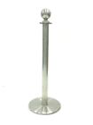 Ex Hire Silver Metal Posts, Post and Ropes, Barrier Posts, Crowd Control Posts