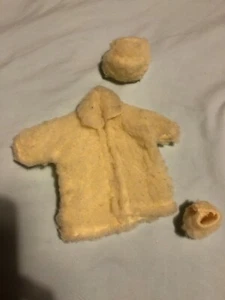 Cappotto in pile Barbie vintage ~ manicotto e cappello abbinato * - Foto 1 di 5