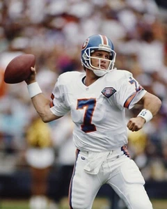Foto de fútbol americano de la NFL John Elway de los Denver Broncos 8x10 - Imagen 1 de 1