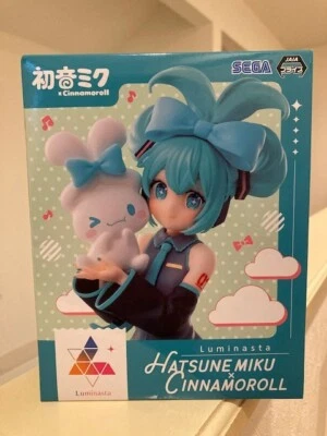 Figura HATSUNE Miku X CINNAMOROLL Luminasta SEGA SANRIO de Japón Foto 1 de 4