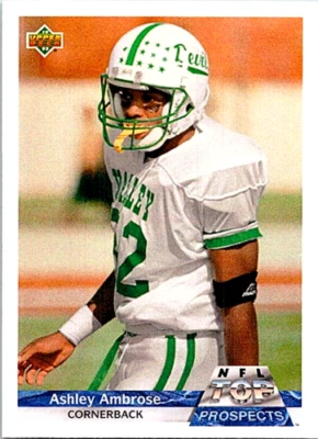 1992 Upper Deck Gold Football G13 Ashley Ambrose  - Image 1 of 2