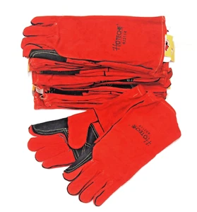 HOTECHE 14" Leather Cowhide Welding Glove 12 Pairs 433114 - Picture 1 of 4