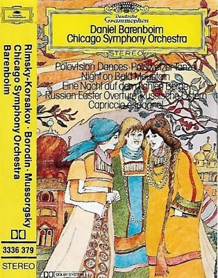 Borodin Mussorgsky Rimsky Korsakov Barenboim CASSETTE ALBUM DG Chicago S O - Image 1 of 4