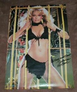 Póster de Catherine Hickland 1984 Sexy Chica Rubia Bambú Bondage Broadway FN - Imagen 1 de 1