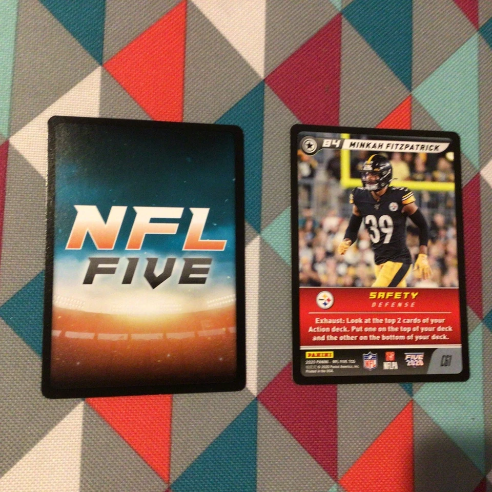Minkah Fitzpatrick #C61 Steelers common Base 2020 Panini Edition NFL five TCG - Image 1 of 1