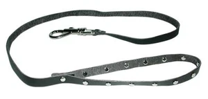Michelex MXL267 Real Cuero con Tachuelas Cable con Botón Gancho - Imagen 1 de 1
