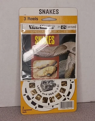 Vintage gaf J65 Snakes Special Subjects view-master 3 Reels Packet Sealed NEW - Image 1 of 2