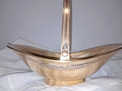 Antique American Mastercraft Phelps Dodge 1834 Bowl Centerpiece SOLID BRASS - Изображение 1 из 4