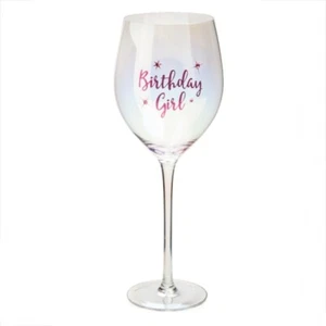 Birthday Girl Tallulah Aurora Iridescent Wine Glass - Picture 1 of 2