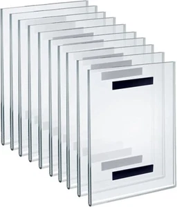 Azar Sign Holders 8.5" x 11" Clear Acrylic 10/Pack Magnetic Strip (129921) - Picture 1 of 4