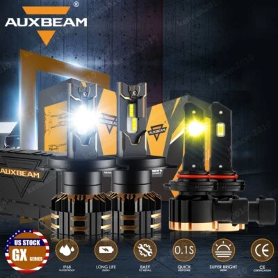 For Toyota Sequoia 2001-2007 CANBUS LED Headlights Hi-Low White+Fog Bulbs Yellow - Image 1 of 4