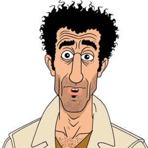 Kosmo Kramer Seinfeld Cartoon Sticker ~ Barfool ~ Phone Laptop iPad Toolbox - Picture 1 of 1