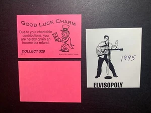 Monopoly ELVIS Good Luck Charm INCOME TAX REFUND Card 1995 - Picture 1 of 2