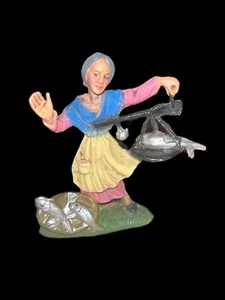 LOTTO STATUINE DEL PRESEPE-PLASTICA/PASTA -MADE IN ITALY - Foto 1 di 14