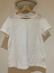Cool cotton white top from Next, size 12 Petite - Picture 1 of 4