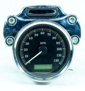 08 Harley Sportster Custom OEM Speedometer Speedo Gauge 15K & Risers Holder 1324 - Picture 1 of 18