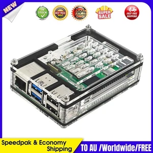 9 Layers Acrylic Case Convenient Protective Case Case for Raspberry Pi 5 4GB/8GB - Afbeelding 1 van 21