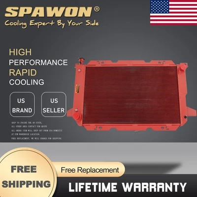 Radiador de 3 filas SPAWON para Ford F-150 F-250 F-350 F-450 F35 Bronco 1985-1997 Foto 1 de 4