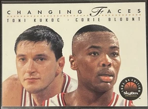 1993-94 Skybox Premium Toni Kukoc / Corie Blount Changing Faces #295 Bulls - Picture 1 of 1